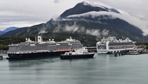 Ships at Skagway, Alaska
